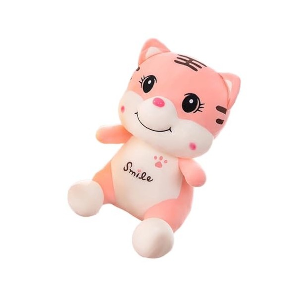 PRETYZOOM 2 Pcs Rose Souriant Tigre Tigres Figurine Nouvel an Chinois Mascotte Poupée Figurine Décor Enfants Poupée Jouet en 