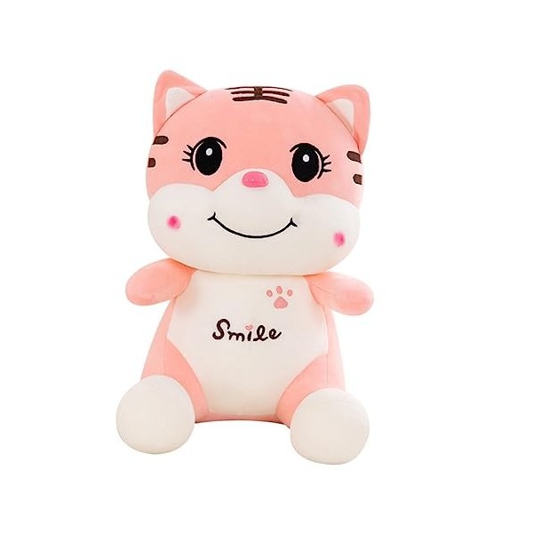 PRETYZOOM 2 Pcs Rose Souriant Tigre Tigres Figurine Nouvel an Chinois Mascotte Poupée Figurine Décor Enfants Poupée Jouet en 