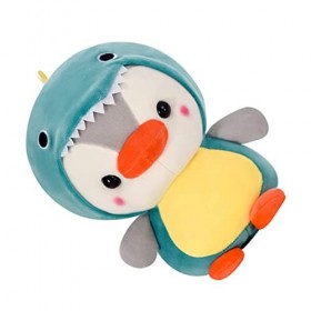 Toyvian 2 Pièces Peluche Pingouin Jouet Câlin Animal Poupée doreiller De Pépinière Jouets De Figurines De Dinosaures Poupée 