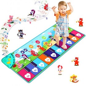 Ballery Tapis de Piano, Tapis Piano Enfant, Tapis de Danse Musicale, Jouets Musicaux Cadeau de Noël Anniversaire pour Bébés G