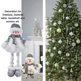 Jouet de poupée de Bonhomme de Neige, Belles et Jolies poupées de Bonhomme de Neige rétractables Poupée de Noël Décorations d