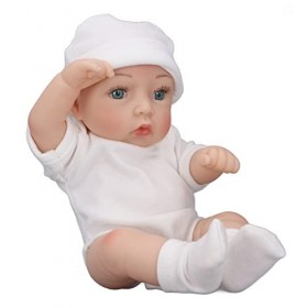 BALRAJ Poupée Bébé Reborn en Silicone De 28cm, Corps Complet, Réaliste, Lavable, Jouet pour Bébé Fille De 3 Ans Et Plus