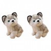 Toyvian 2 Pièces Peluches Jouets en Peluche pour Chiens Jouets en Peluche Animaux Poupée Tigre du Zodiaque