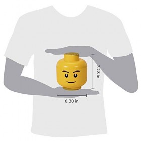 Room Copenhagen 4031 Boîte de rangement empilable, Plastique, Jaune, 16 cm