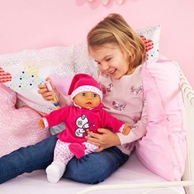 Bayer Design 93841AA Poupon Docteur, Doctor Baby 38 cm, Poupée interactif, avec Accessoires, Poupon Parle, avec Fonctions Ros