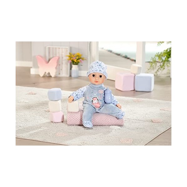 Baby Annabell Little Alexander 36cm Soft Bodied Doll with Bottle for Pretend Feeding - Suitable for Children Aged 1+ Years - 