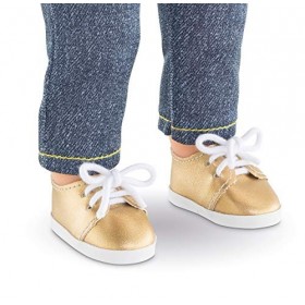 Corolle- Chaussures dorées pour poupée, 9000212010