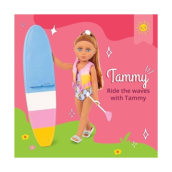 Glitter Girls 14" Doll W/Paddle Board, Tammy