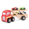 New Classic Toys- Camion de Transport d Autos, 1960, Red, Truck