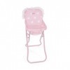 La Nina- Chaise Haute Plateau Charlotte 27 x 61 x 35 cm poupées, 60406, Rose, 33 x 26 x 60 cm