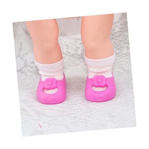 ibasenice 30 Paires De Chaussettes De Poupée Chaussettes pour Enfants Poupée Américaine Accessoires Nouveau-Né Maison De Jeu 