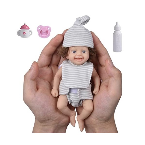 Rosixehird Poupées pour Tout-Petits,Poupée bébé réaliste | Poupées pour bébés, poupées bébé réalistes, poupées 8 Pouces, Joue