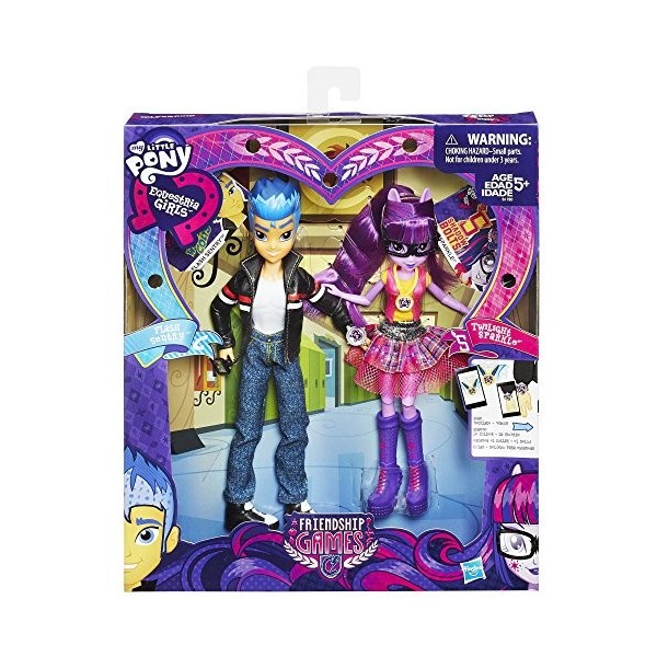 My Little Pony Equestria girls 2 Figurines de Flash Sentry et Twilight Sparkle distribuées