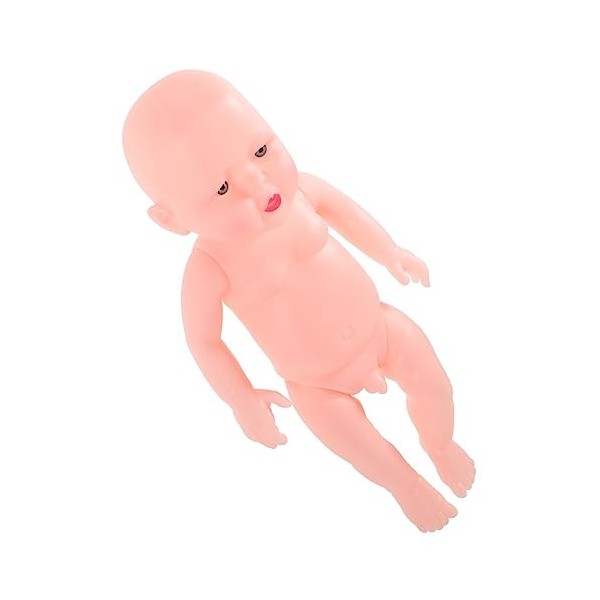 Toyvian Modèle De Bébé en Vinyle De Vraies Poupées Vinyle Garçon Nu Corps Entier en Silicone Simulation Bébé Doux Modèle De B