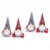 Totority 4 Pcs Poupée sans Visage en Peluche Scandinave Père Noël Elfe Décoration Elfe De Noël Décorations darbre De Vacance