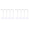 ibasenice 8 Pcs Maison-Stand Fenêtre Mini Artisanat Marionnette Créative PVC Faveur Aaction Support Cas Anniversaire Plastiqu