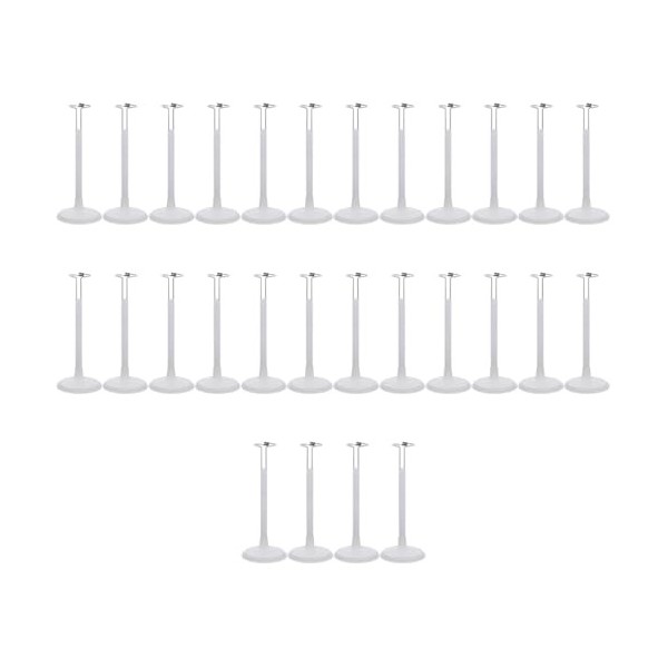 ibasenice 8 Pcs Maison-Stand Fenêtre Mini Artisanat Marionnette Créative PVC Faveur Aaction Support Cas Anniversaire Plastiqu