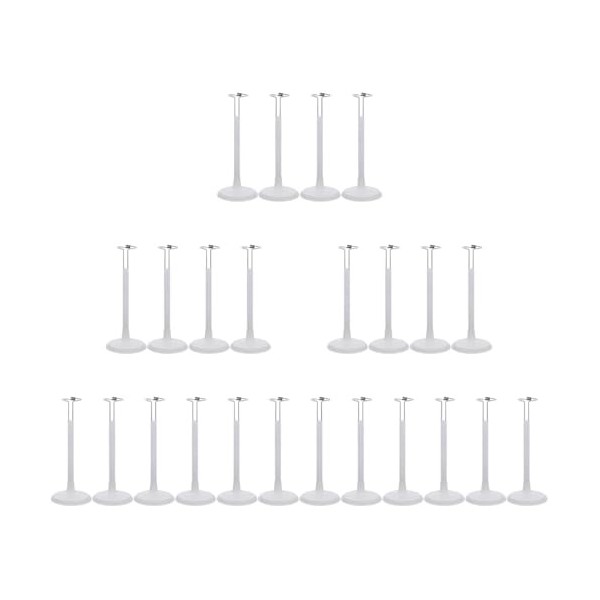 ibasenice 8 Pcs Maison-Stand Fenêtre Mini Artisanat Marionnette Créative PVC Faveur Aaction Support Cas Anniversaire Plastiqu