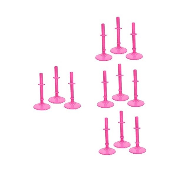 Totority 12 Pièces Support De Poupée Mini Poupées Vêtements Cintre Stand Mini Figurines Support De Poupée Jouet Poupée Bane A