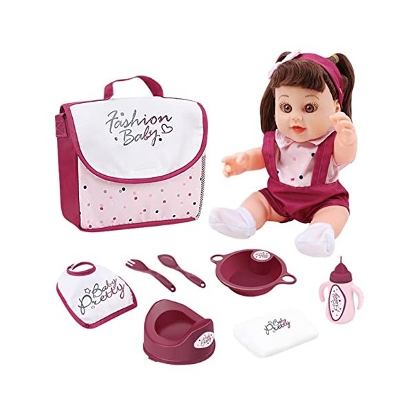 Poupées - Poupées bébé Mignonnes poupée bébé Fille réaliste avec vêtements et Accessoires de poupée,Cadeau danniversaire pou