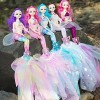 Poupée de princesse sirène mobile avec musique et lumière, ensemble de poupées à faire soi-même pour les amateurs de collecti
