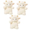 Toyvian 3Pcs Petite Laine en Peluche Fille Le Lit PP Coton Poupée