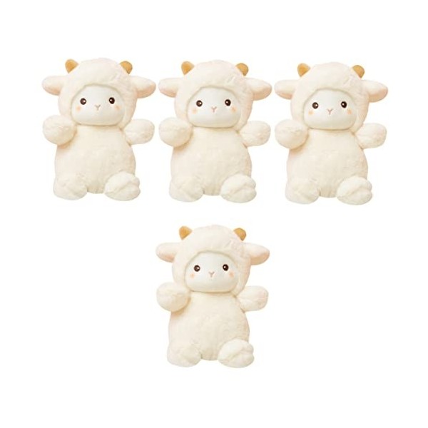 Toyvian 3Pcs Petite Laine en Peluche Fille Le Lit PP Coton Poupée