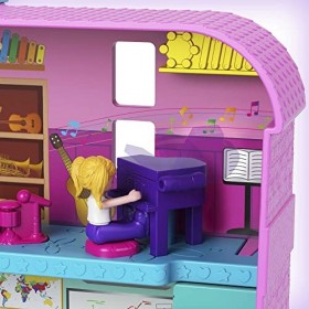 Polly Pocket Pollyville coffret École avec mini-figurines Polly et Shani, plusieurs espaces de jeu et accessoires inclus, jou