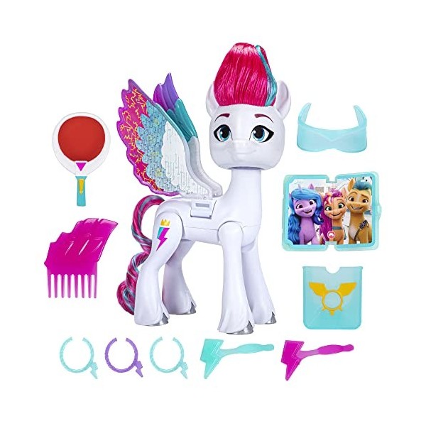 My Little Pony Dolls Zipp Storm Wing Surprise, 5.5-Inch My Little Pony Toy with Wings and Accessories, Toys for 5 Year Old Gi