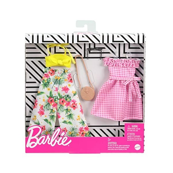 Pack Mode Barbie Robe De Mariée - Tenue Complète Avec Voile, Bijoux Or Et Bouquet, Pour Poupée Barbie (poupée Non Incluse)