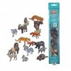 Wild Republic Nature Tube Région Sauvage, 12 Espèces de Région Sauvage Animaux Miniatures, Cadeau de Noël pour Enfants, Figur