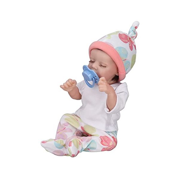 Reborn Baby Doll, 12 Pouces Silicone Réaliste Nouveau-Né Bébé Poupée Fille Reborn Toddler Poupées Jouets pour Enfants Enfants