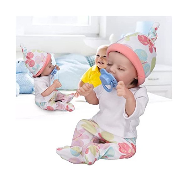 Reborn Baby Doll, 12 Pouces Silicone Réaliste Nouveau-Né Bébé Poupée Fille Reborn Toddler Poupées Jouets pour Enfants Enfants