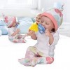 Reborn Baby Doll, 12 Pouces Silicone Réaliste Nouveau-Né Bébé Poupée Fille Reborn Toddler Poupées Jouets pour Enfants Enfants