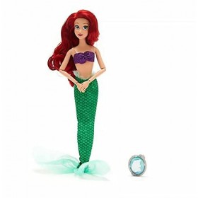 Di Ariel Poupée classique Petite Sirène 28 cm de haut avec pendentif à clip