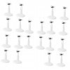 Abaodam 20 Pcs Mannequin Réglable Base Réglable Micro Robe Mini Porte-Figurines Mini Poupées Présentoir Figurines De Poupée S