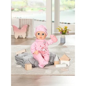 Baby Annabell- Zapf Creation 709870 Little Annabell 36cm-weiche Puppe mit Stoffkörper, Rosa Strampler, Blaue Schlafaugen und 