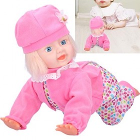 Zerodis Bébé poupées Jouet, Simulation Nourrissons Compagnon poupée Doux Jeu de rôle poupée Jouets réaliste électrique Intell