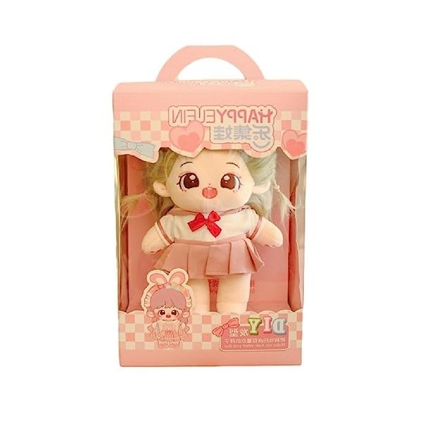 SHENGANG 8 Fashion Plush Idol Star Dolls Life Like Rag-Doll with Hair Handmade DIY Poupées À Collectionner Enfants Party-F