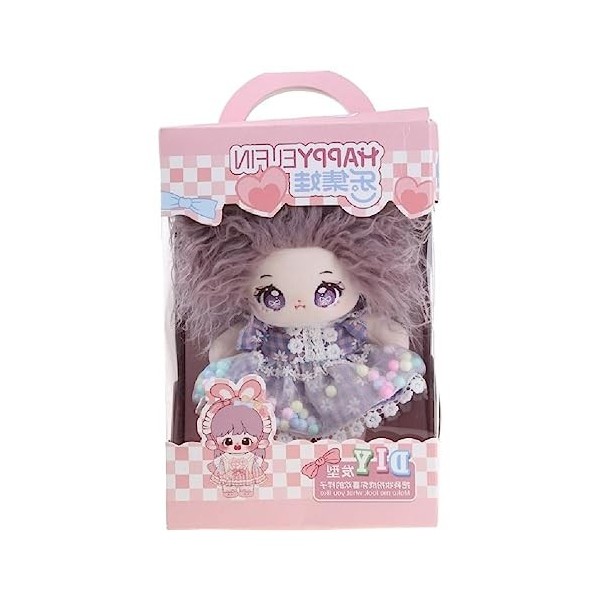 SHENGANG 8 Fashion Plush Idol Star Dolls Life Like Rag-Doll with Hair Handmade DIY Poupées À Collectionner Enfants Party-F