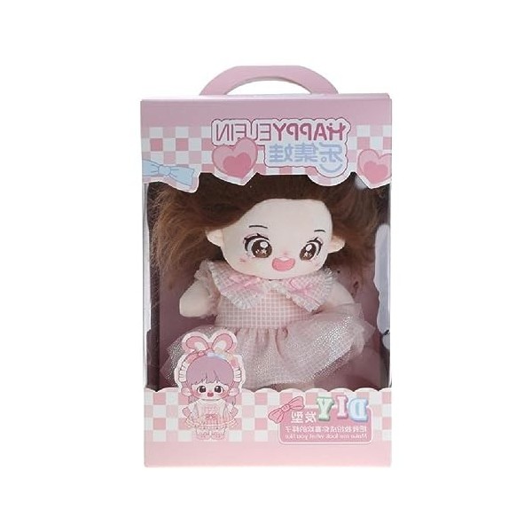 SHENGANG 8 Fashion Plush Idol Star Dolls Life Like Rag-Doll with Hair Handmade DIY Poupées À Collectionner Enfants Party-F