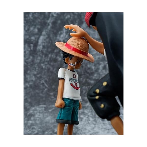 KAMFX Chiffre danime Figurine dune Seule pièce Luffy/Shanks Figurine Dessin animé Statuette en PVC Jouet de Collection Déco