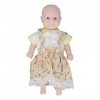 Baby Doll Lifelike Cruelty-Free No Hair Portable Soft Newborn Home Poupées en Silicone pour 3 Ans et Plus