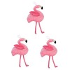 Abaodam 3 Pièces Poupée en Peluche Oreillers Doux Jouets Peluche Flamant Rose Jouet De Dessin Animé en Peluche Panier Rose Pe