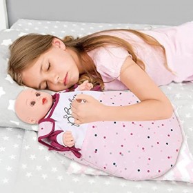 yanjing Poupée en Vinyle | Poupée Nouveau-né réaliste et Mignonne avec de Grands Yeux et Un Visage Adorable - Ensemble-Cadeau