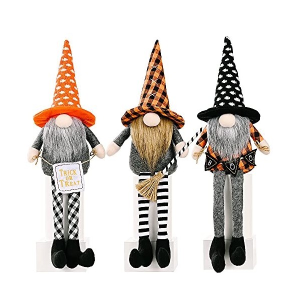 Lot de 3 poupées sans visage pour Halloween RVx694