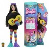 Barbie Poupée Cutie Reveal Série Jungle, poupée mannequin avec costume de toucan en peluche, 10 surprises et changement de co