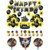 Deco Anniversaire Batman Anniversaire Décorations Batman Ballons Anniversaire Batman Décorations Gâteaux Batman Bannière Anni