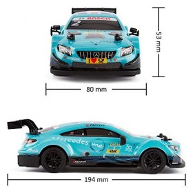 CMJ RC Cars Mercedes AMG C63 DTM Voiture télécommandée sous Licence Officielle Échelle 1/24 2,4 GHz