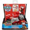 Paw Patrol LA Pat Patrouille - VÉHICULE + Figurine Moto Pups - Véhicule à Rétro-Friction avec 1 Figurine À Collectionner Pat